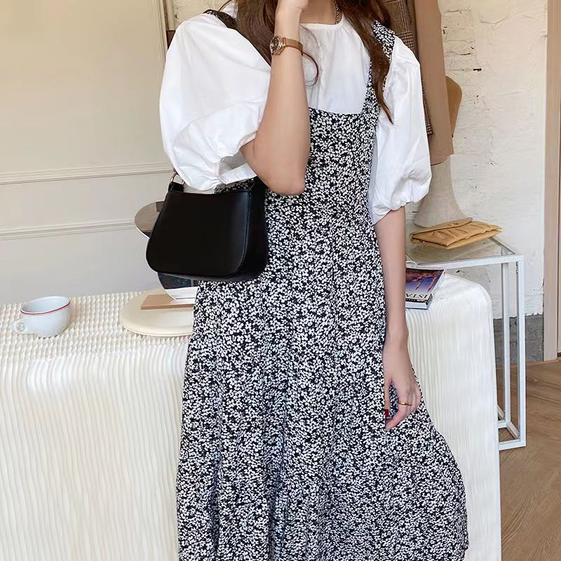 Net merah tas wanita hitam putih sederhana Messenger tas tas bahu cincin logam rantai ketiak tas Messenger tas fashion shoulder bag