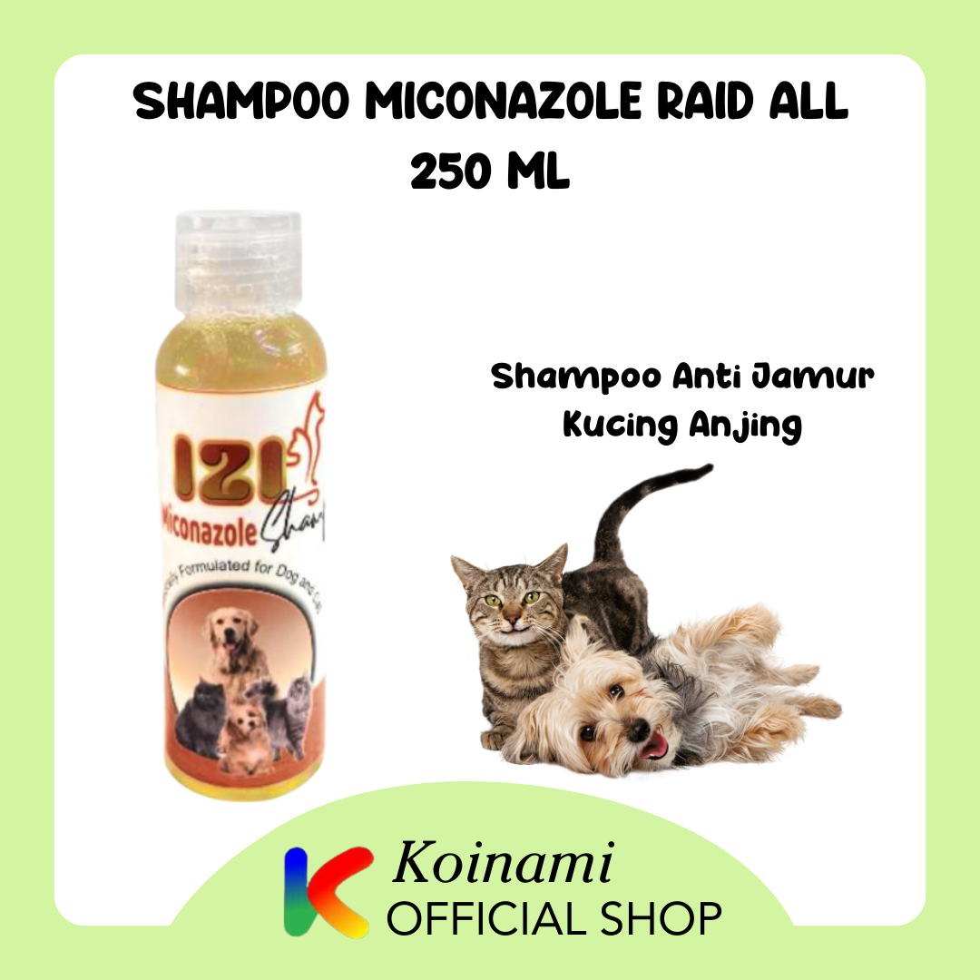 SHAMPO IZI MICONAZOLE 250 ml / SHAMPO JAMUR KUCING ANJING / GROOMING / BTM