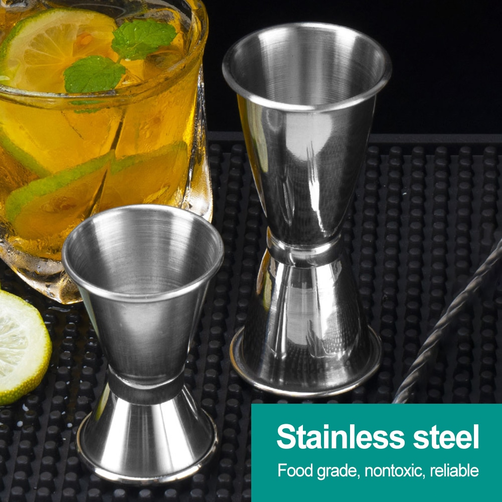 Cocktail Jigger Stainless Steel 15/30 ml Cocktail Measuring Cup Gelas Takar Barista