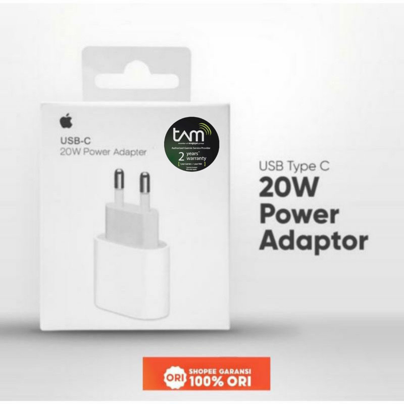 Charger adapter type c + usb cable 18watt 20watt &amp; 25watt original garansi ibox tam