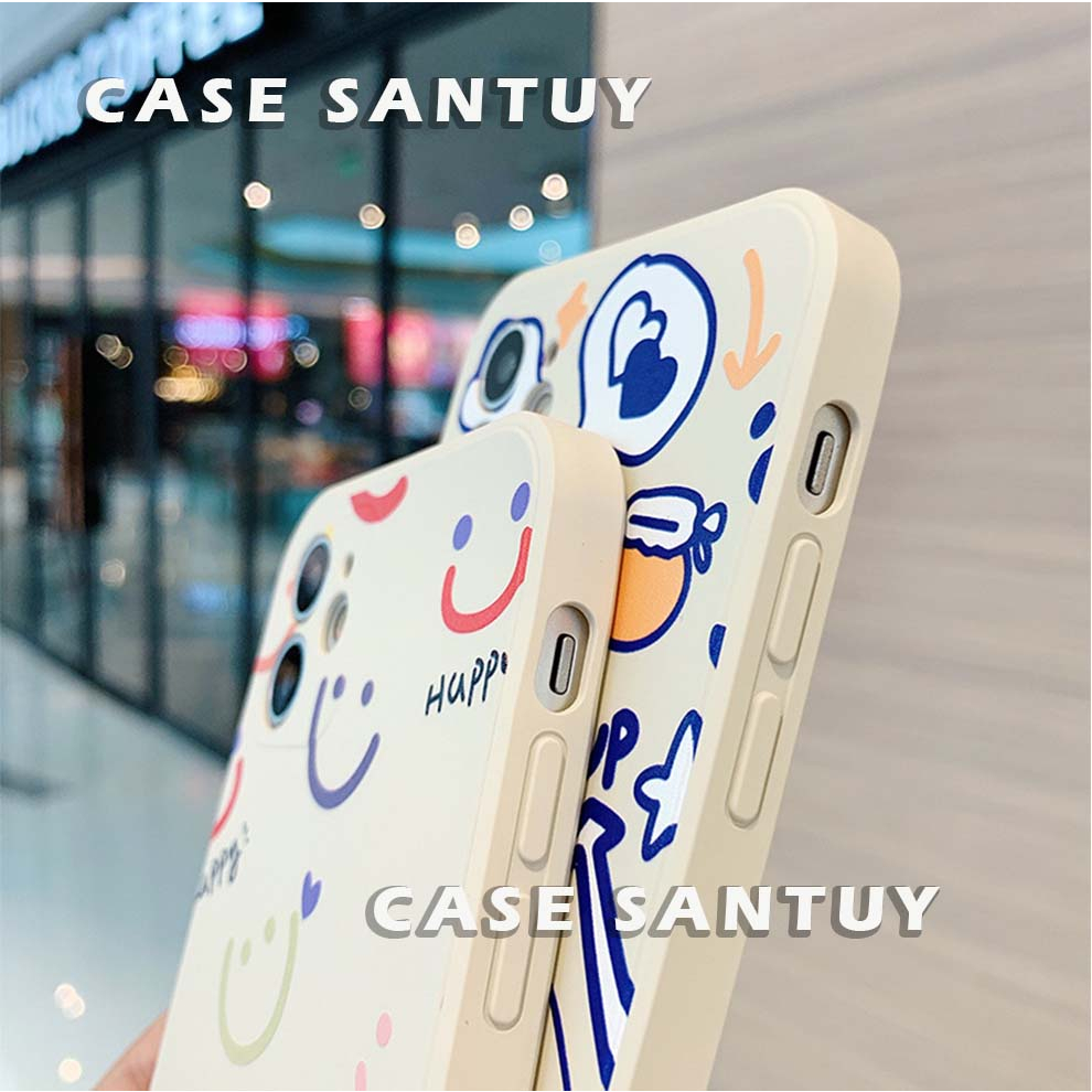 Soft Case REALME C30 C30S C31 C33 C35 C55 Case Casing Happy Smile Silicon Case