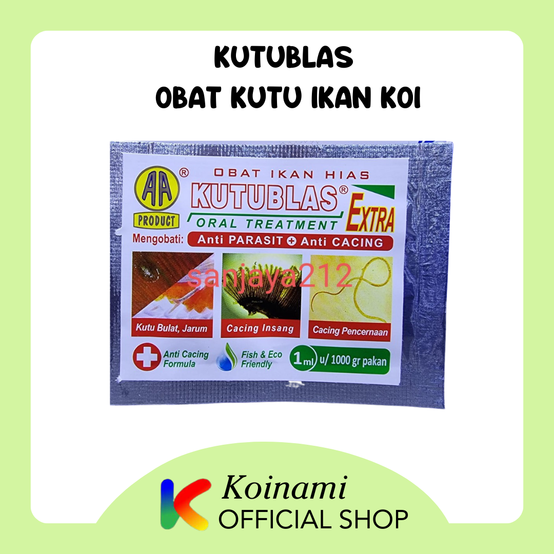 KUTUBLAS Cair 1ml / obat kutu ikan koi / caplak jarum bulat parasit / fish