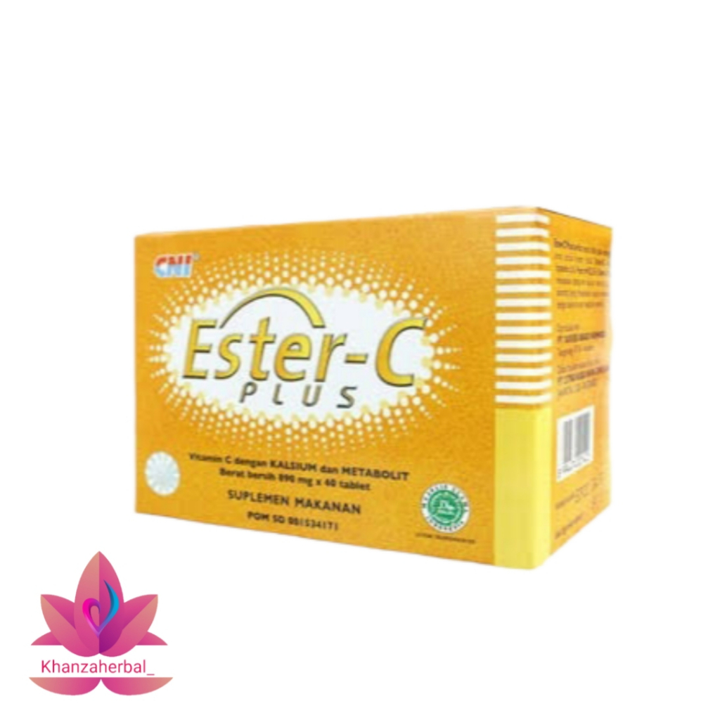 Ester-C Plus 40 Tablet | Suplemen Makanan Bentuk Tablet Dengan kalsium & Metabolit | Ester C Plus | 