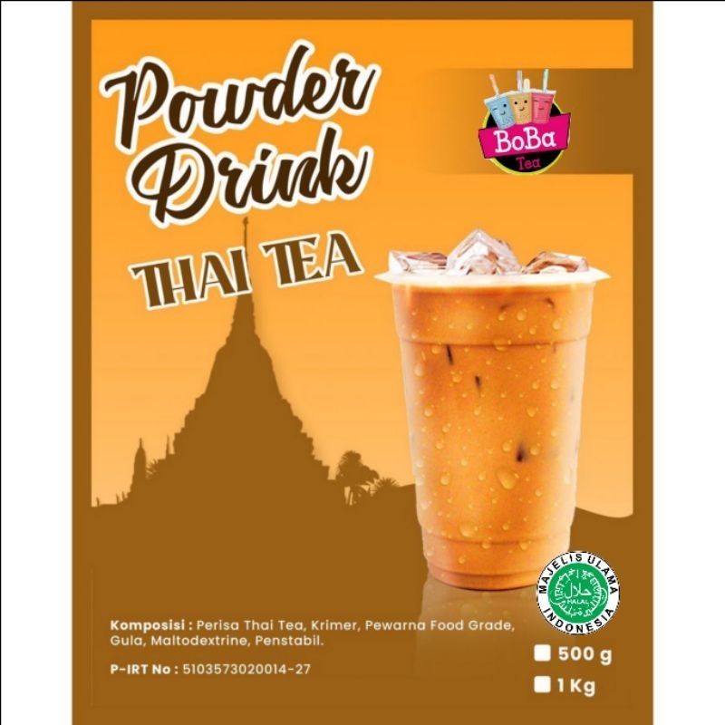 [1kg Reguler] Bubuk Minuman Rasa Thai Tea 1 KG