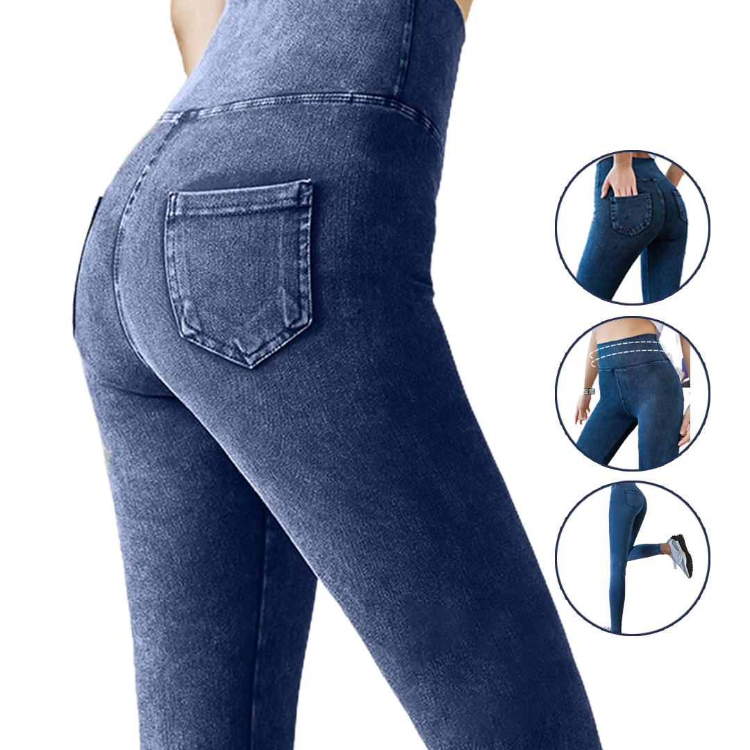 LEGGING NEW JEANS IMPORT YS6062 YS6149 High Waist Soft Jeans Stretch IMPORT MURAH-YOSINOGAWA