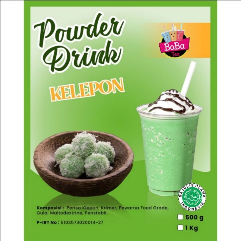 [1kg Reguler] Bubuk Minuman Rasa Klepon 1 KG