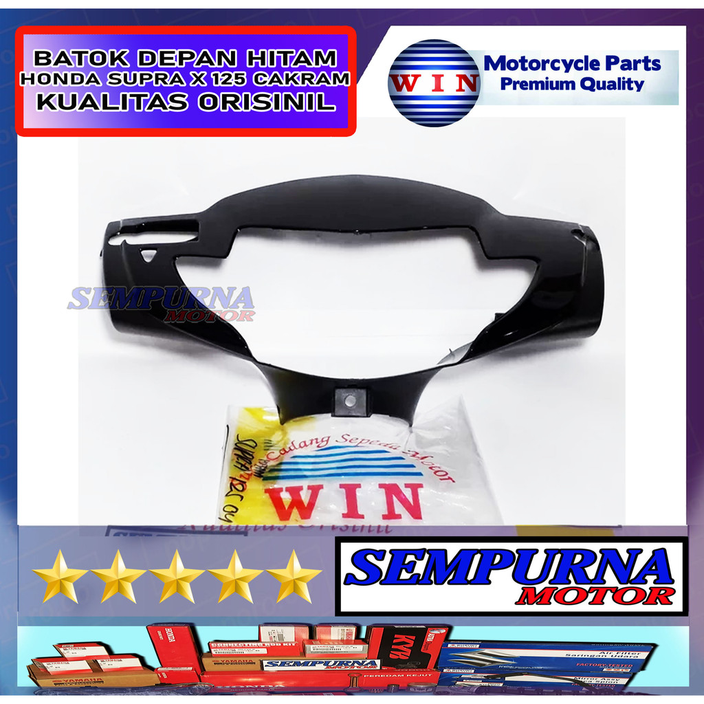 Merek Win Kualitas Original Batok depan Supra X 125 2004-2006 Warna Hitam