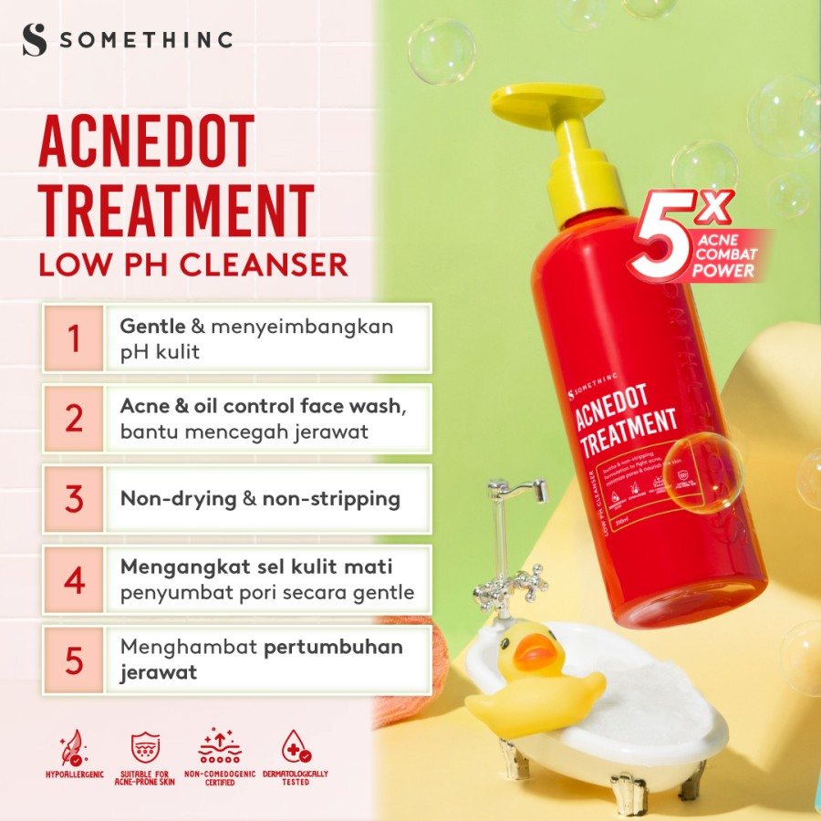 ✨ AKU MURAH ✨ SOMETHINC ACNEDOT Treatment Low pH Cleanser 350 ML ORIGINAL