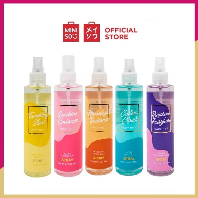 MINISO Parfum Body Mist Wanita Eau De Lady EDT Minyak Wangi Tahan Lama 24 Jam Original  - 150ml