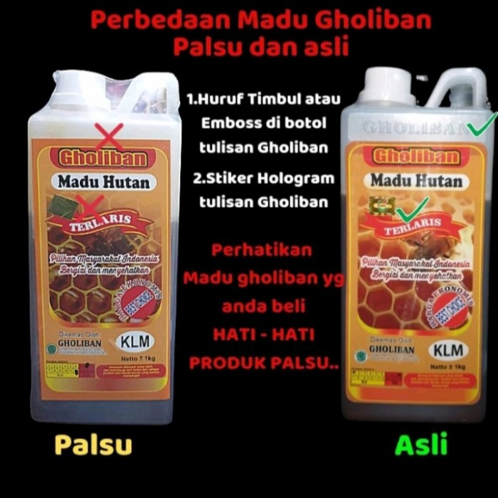 

Korzaln Madu Gholiban Asli Madu Hutan Kalimantan 1 Kg Madu Liar