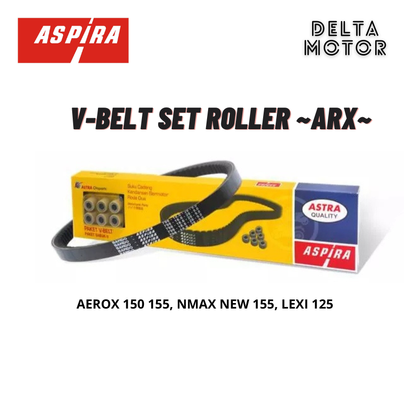 V BELT VANBELT SET ROLLER ASPIRA AEROX 155 LEXI 125 NMAX NEW 155