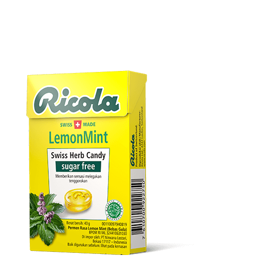 Permen Ricola Sugar Free Glacier Fresh Mint Spearmint Chewy 27.5gr EFEKTIF MEREDAKAN  Tenggorokan gatal ato sakit ringan (membatu perokok meredakan tenggorokan)