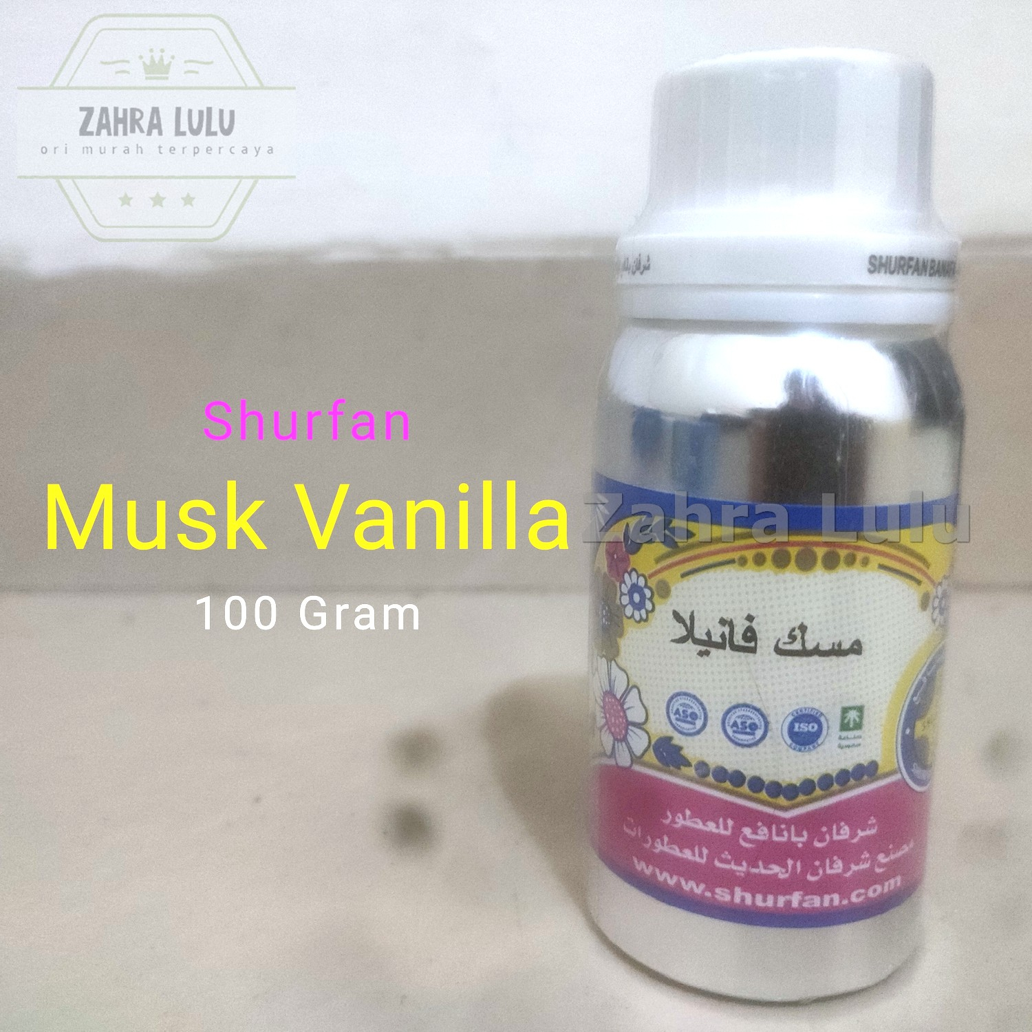 Parfum MUSK VANILLA 100 Gms By Shurfan Original Arab