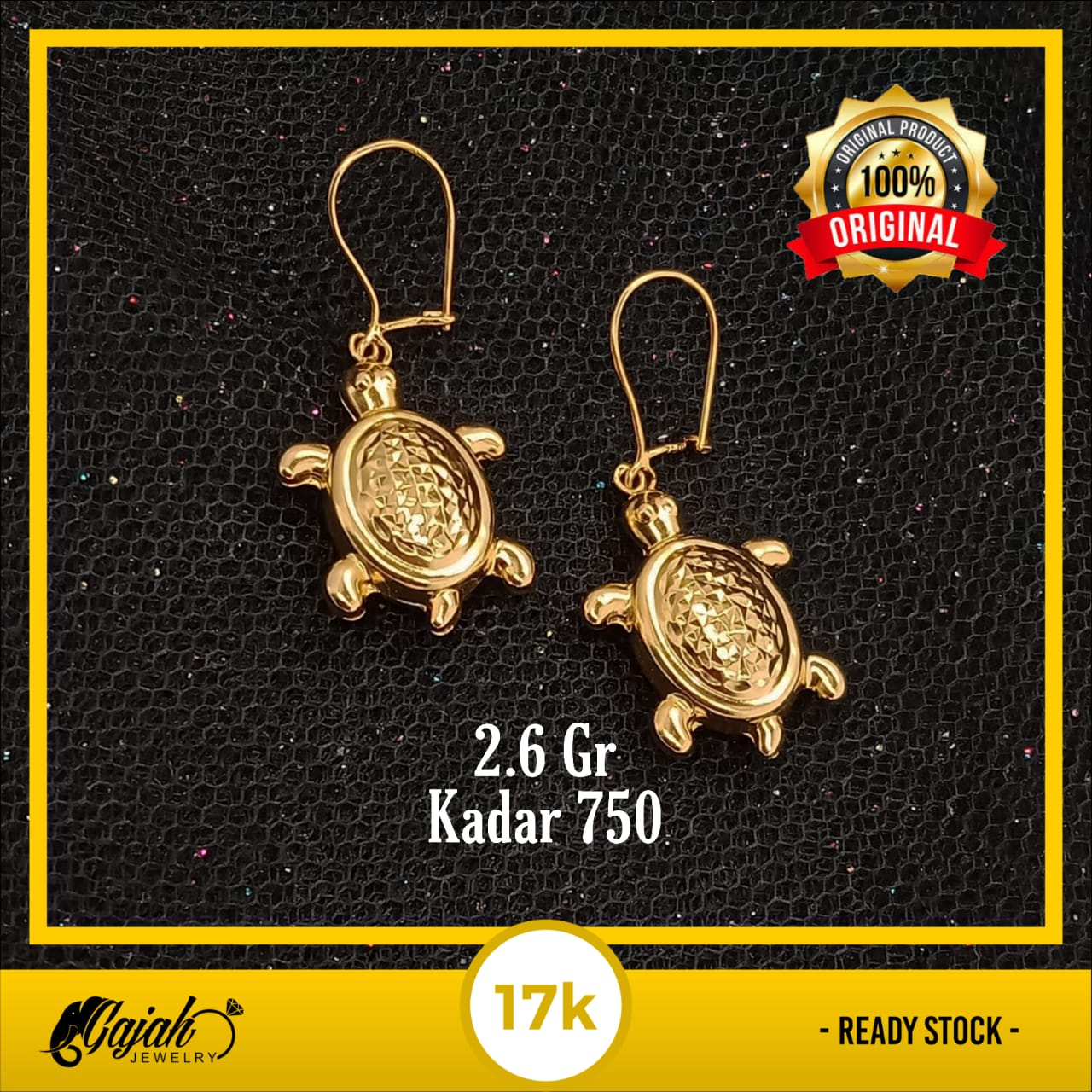 Anting Emas 17K - 2.6 Gr Kadar 750 - 5064