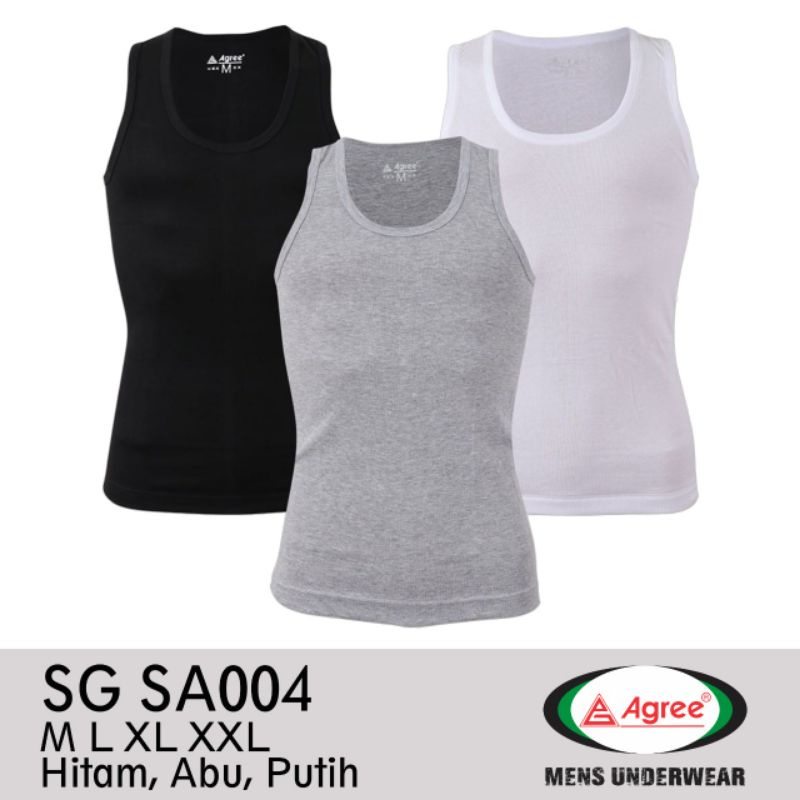 KAOS DALAM PRIA AGREE 004 SINGLET COWOK