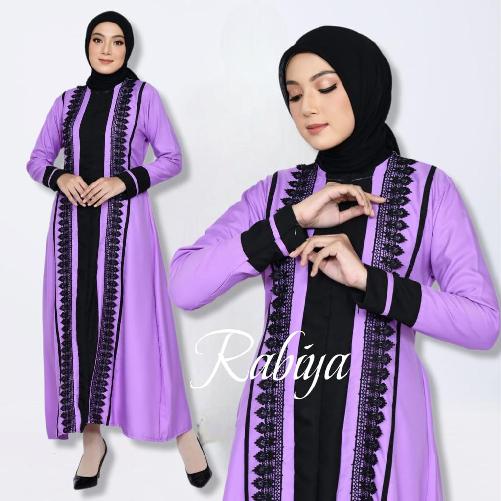 gamis terbaru 2023  super jumbo, Best seller ,ABAYA TURKI  bahan shakilla premium aplikasi renda, busui friendlly, wudhu friendlly size L XL XXL 3XL 4XL COD