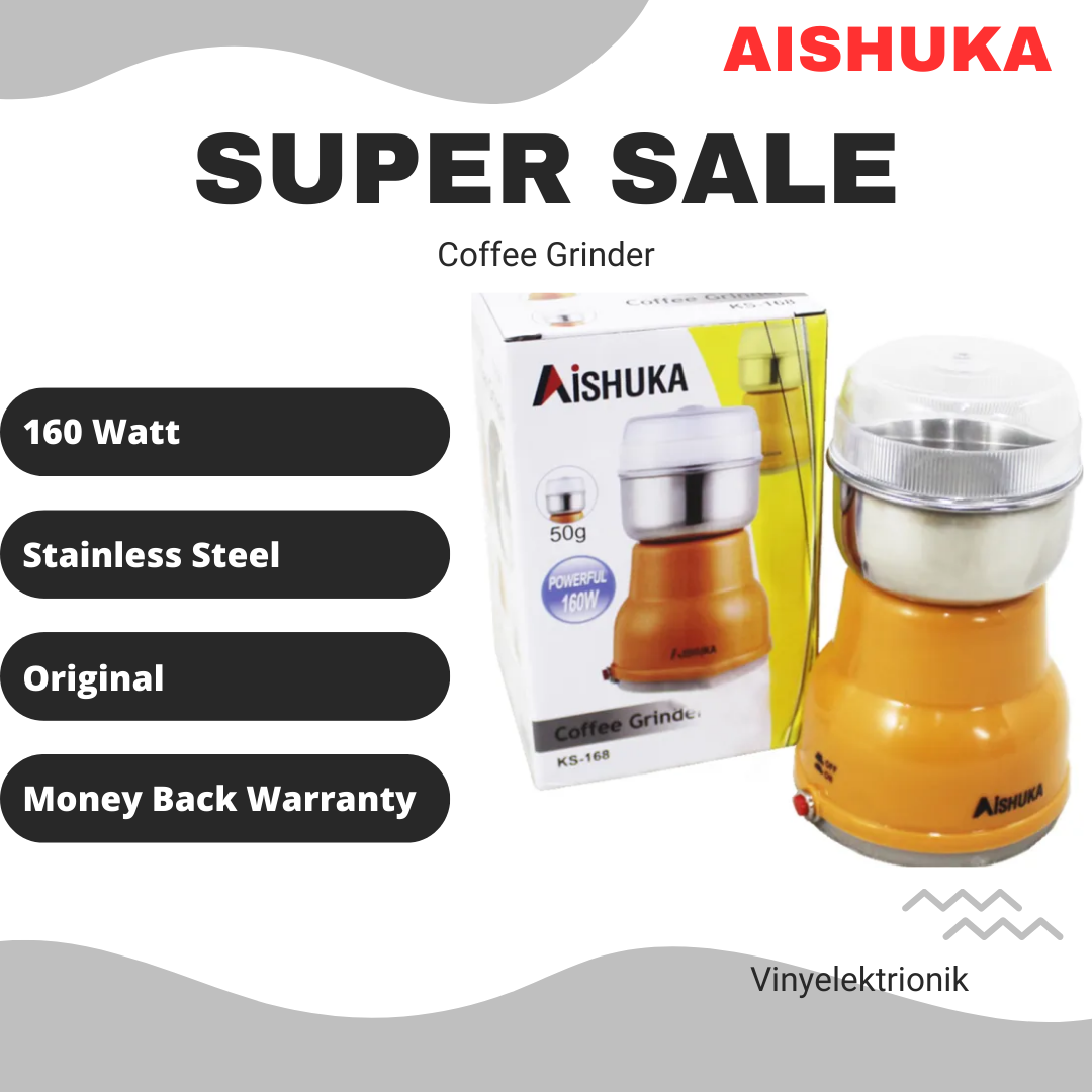 ks AISHUKA KS-168 Coffee Grinder Penggiling Kopi