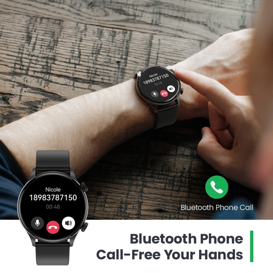 Haylou Solar Plus RT3 Smartwatch Bluetooth Phone Calls 1.43&quot; Amoled HD