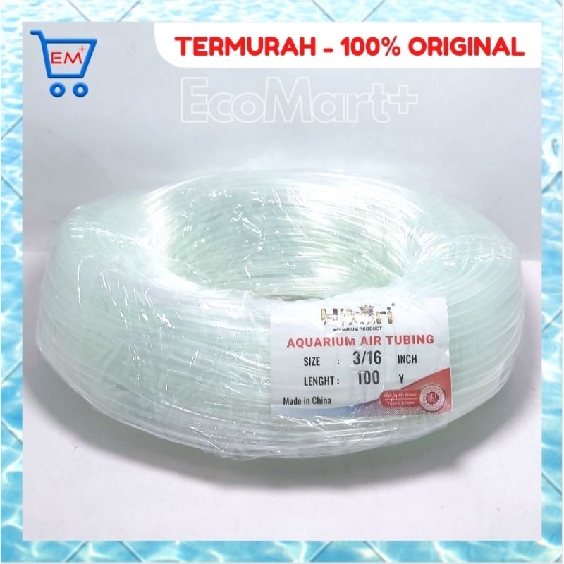 Selang Aerator 3/16&quot; Rp. 1.100/Meter - Warna Transparan - Rp. 5.500 dapat 5  meter