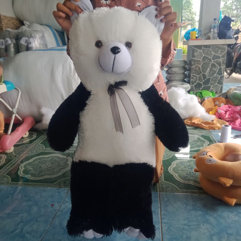 Boneka panda hitam putih jumbo