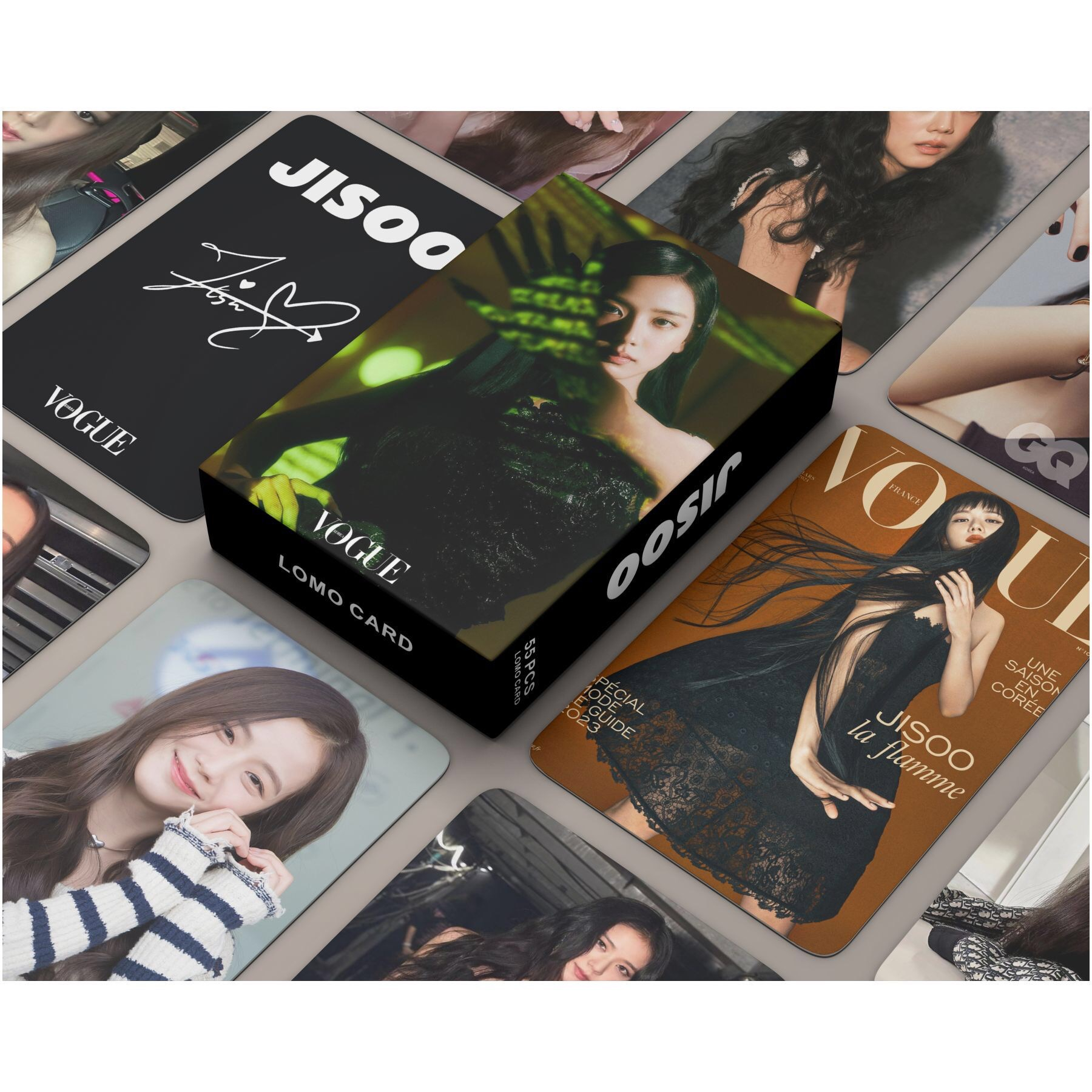 [kstuffind] JISOO VOGUE PHOTOCARD LOMO CARD PHOTO KARTU FOTO PC BP BLINK MURAH 54 PCS 54PCS