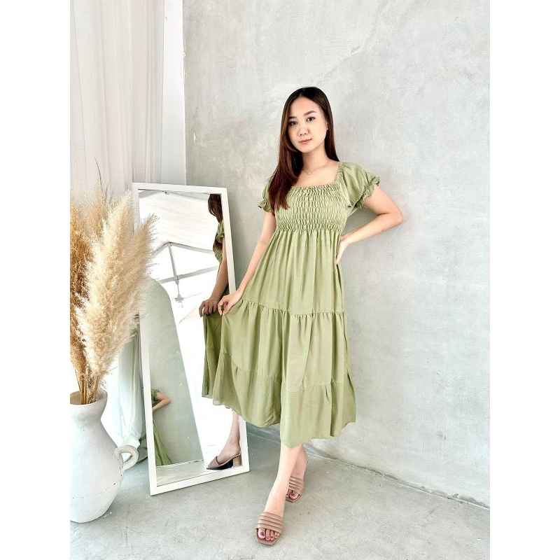 DASTER PUTRI BALI PANJANG KERUT BUMIL BUSUI ZURI POLOS