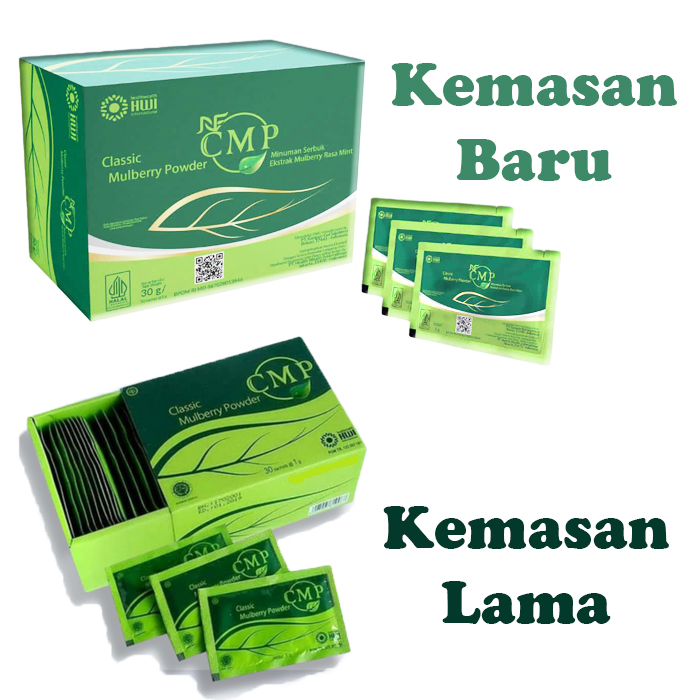 CMP HWI | CMP Classic Mulberry Powder rasa Mint ASLI HWI 1 Box isi 30 Sachets