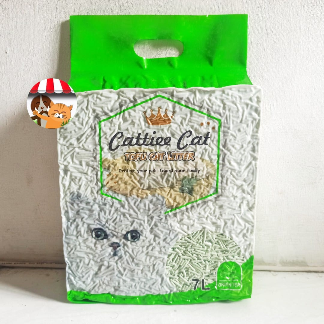 Pasir Tofu Cat Litter Cattiee 7 Liter - Pasir Kucing Ramah Lingkungan