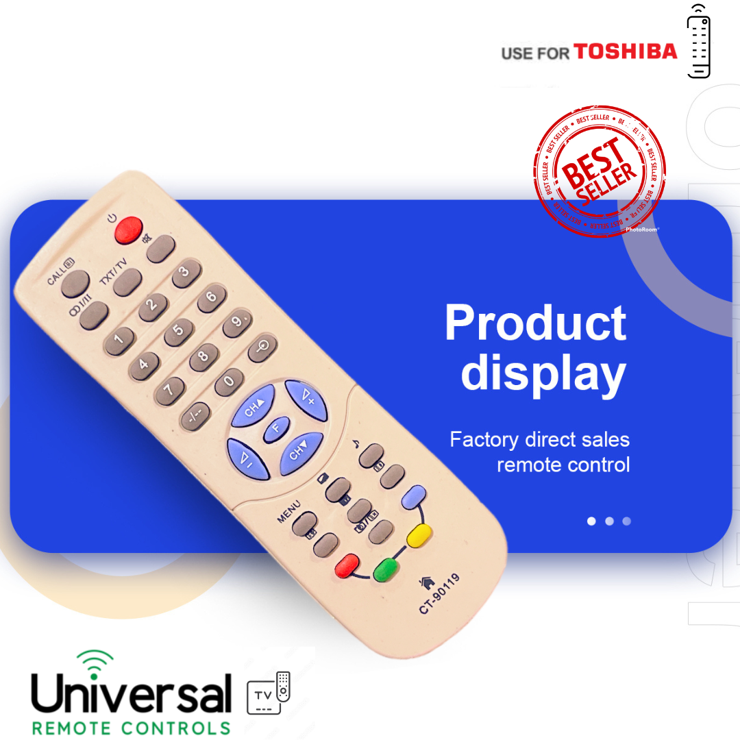 REMOTE TV TOSHIBA PUTIH TABUNG NON MULTI 90119