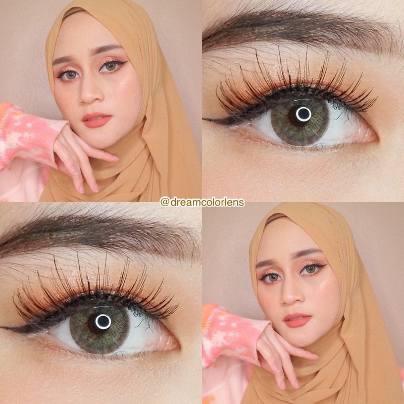 Softlens EOS Elin 3Tones Light Gray / Grey / Abu Normal Minus Beda Minus