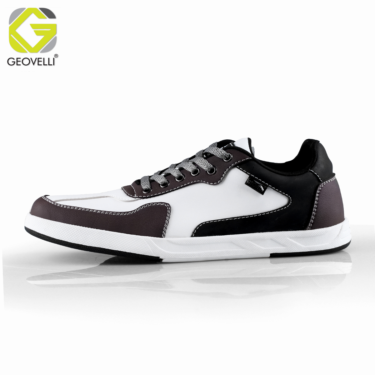 Sepatu Pria Geovelli G-3123 Putih Kombinasi Original Sepatu Kasual Sneakers Model Casual Santai Pria