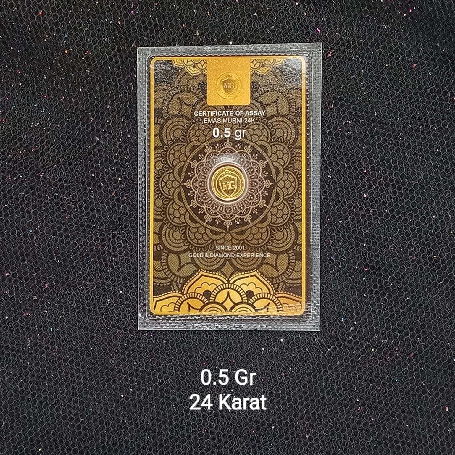 Logam Mulia Bersertifikat Mini Gold Kadar 24 K Berat 0.5 Gram