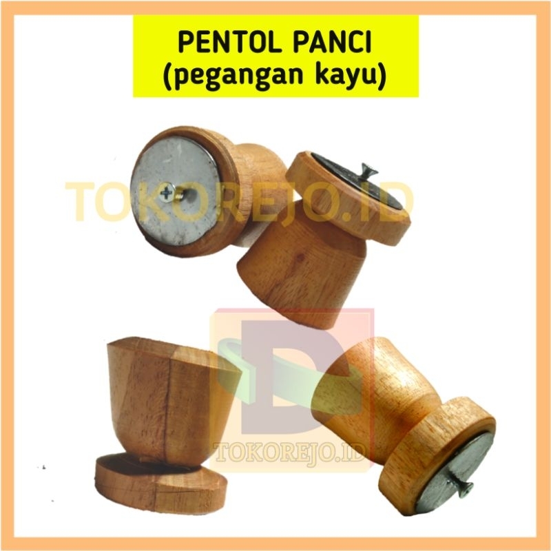 Knop Panci Kayu | Pegangan | Pentol | Tutup Panci Kayu Tahan Panas