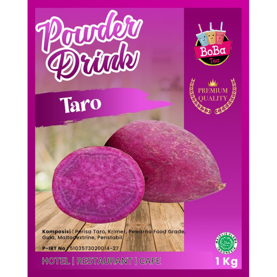 [1kg Premium] Bubuk Minuman Rasa Taro 1 KG