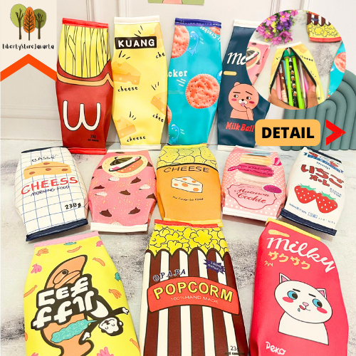 

Kotak Pensil Bentuk Makanan Ringan Cemilan Tebal Lucu Kekinian Pencil Case Snack Stationery For School Alat Tulis Kantor Sekolah Ready Grosir Kado Ulang Tahun READY COD