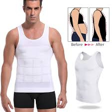 [COD] Slim N Lift Slimming Shirt For Men Kaos Dalam Pria Pengecil Perut - Hitam, XXL