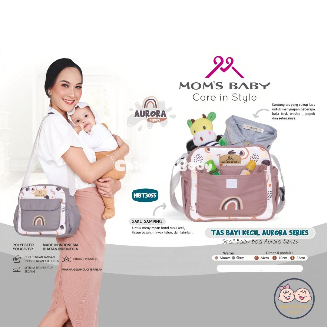 AURORA SERIES - Tas Bayi Besar + TBS Merk MOMS BABY - MBT3057 / Tas Bayi Medium MBT3056 / Tas Bayi Kecil MBT3055