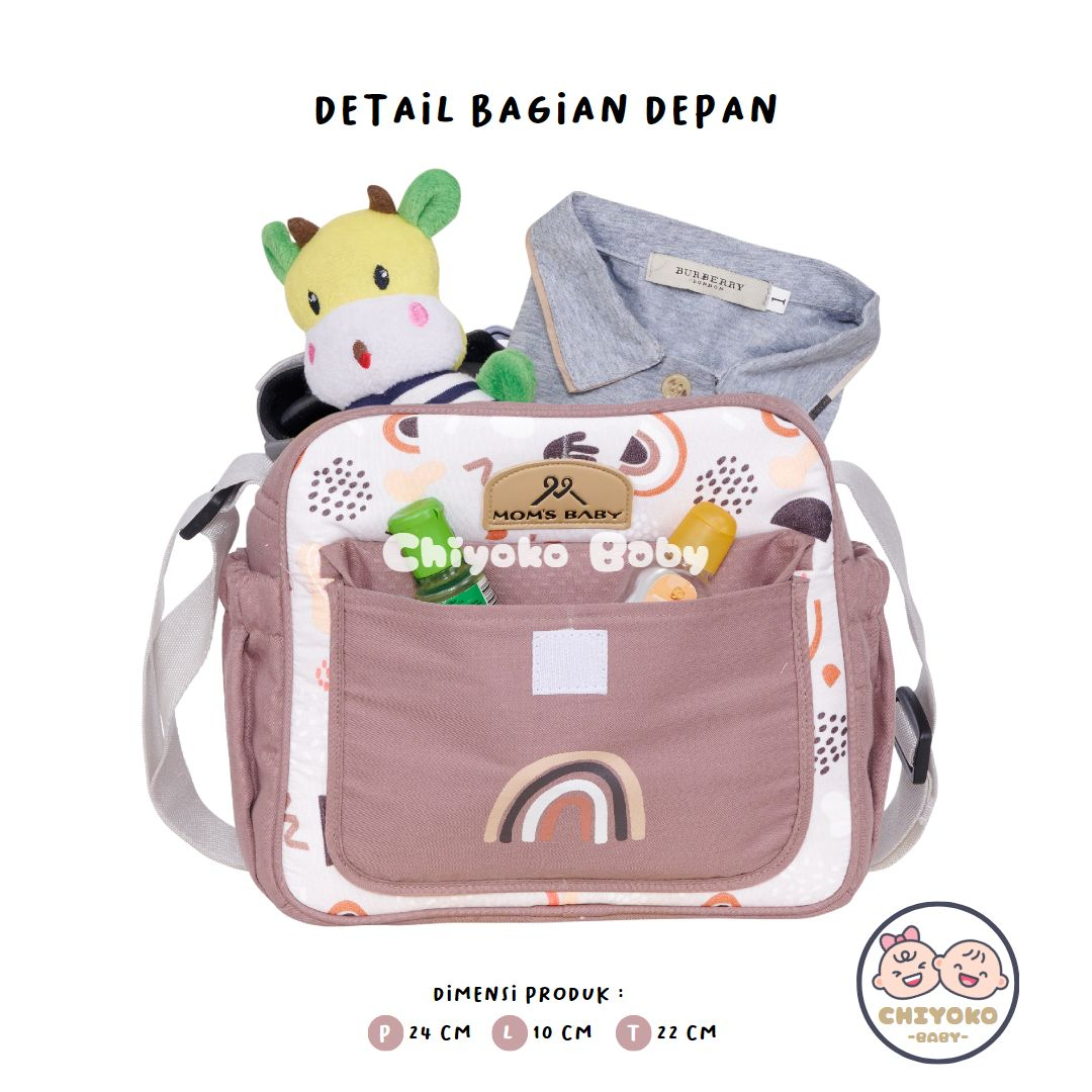 AURORA SERIES - Tas Bayi Besar + TBS Merk MOMS BABY - MBT3057 / Tas Bayi Medium MBT3056 / Tas Bayi Kecil MBT3055