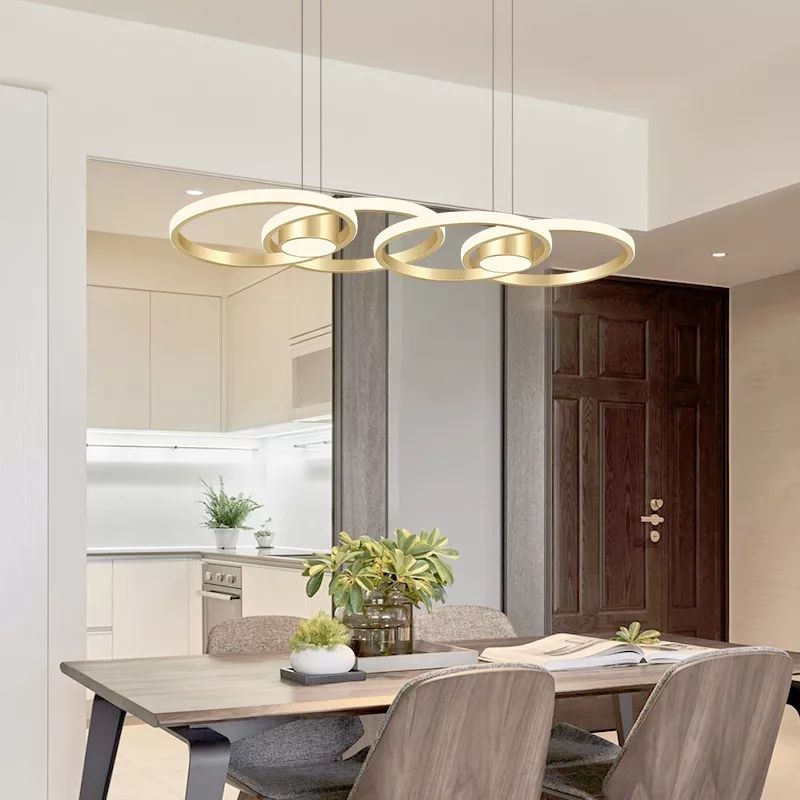 [Bergaransi] remot control 3 warna cahaya restoran lampu gantung lampu led baru mewah toko dekorasi 