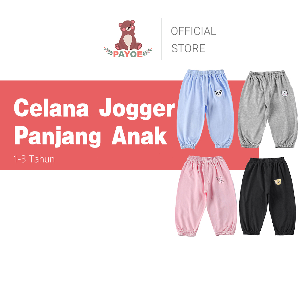 PAYOE 1-3 Tahun Celana Jogger Panjang Anak Laki-Laki Perempuan