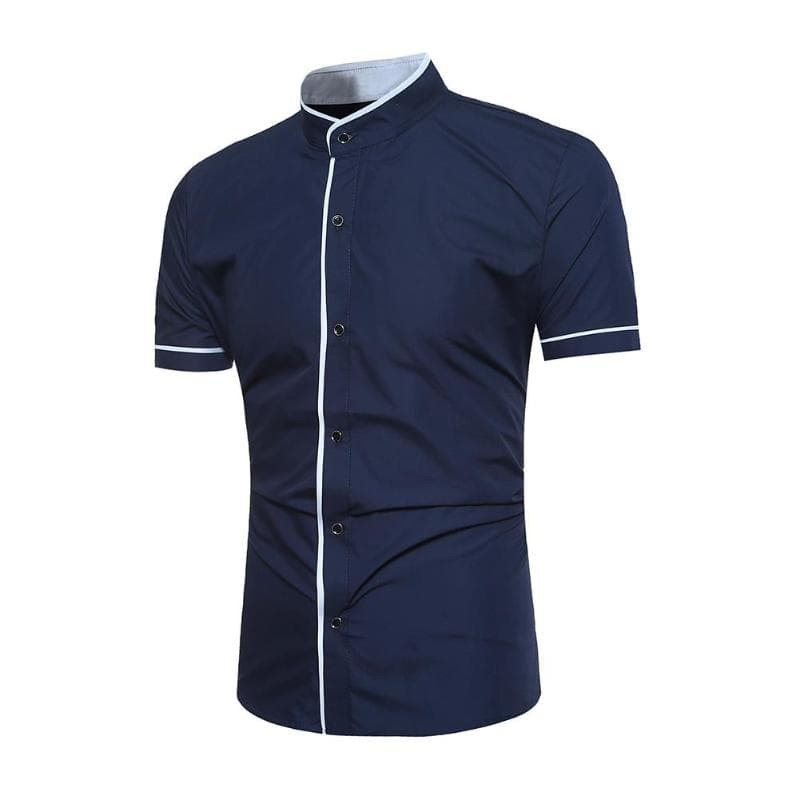 Kemeja pria terbaru 2023 Hem slimfit motif Modern V4L5 putih Oversize murah Unisex polos REGULER cod