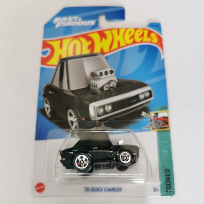 Hot Wheels H23 70 DODGE CHARGER TOONED BLACK HITAM 2023 FAST And FURIOUS