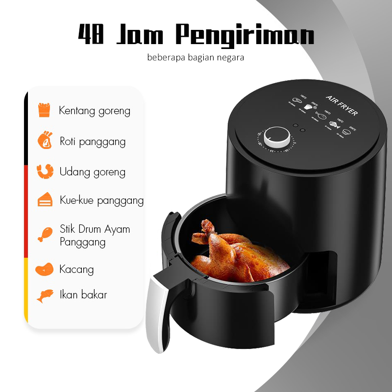 KaisaVilla Air Fryer Low Watt 6L 650W Mito