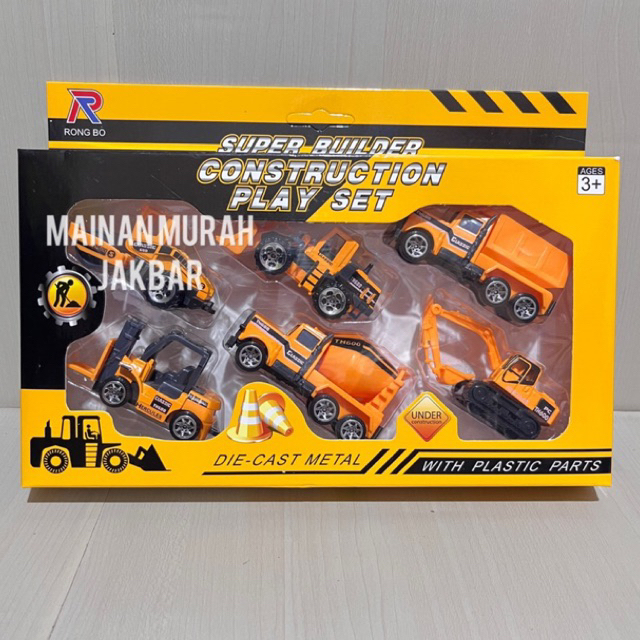 MAINAN ANAK DIECAST TRUCK METAL CONTRUCTION / DIECAST TRUK KONTRUKSI METAL