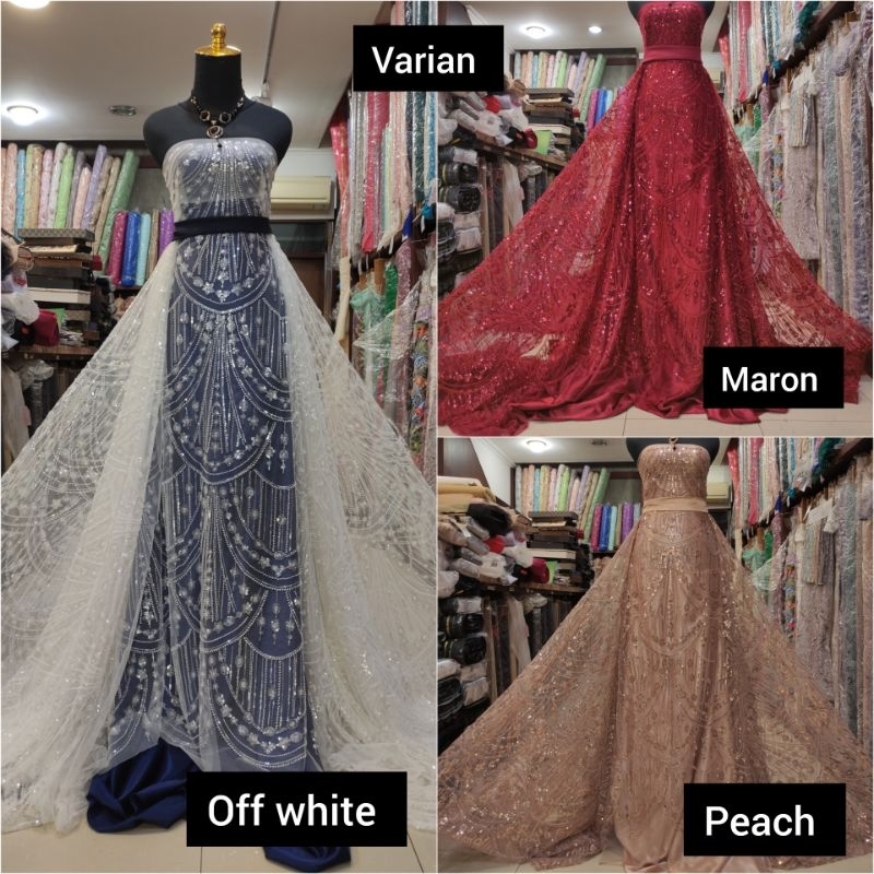 Kain Tile Ziad Nakad Sequin Dress Sapto Payet Varian