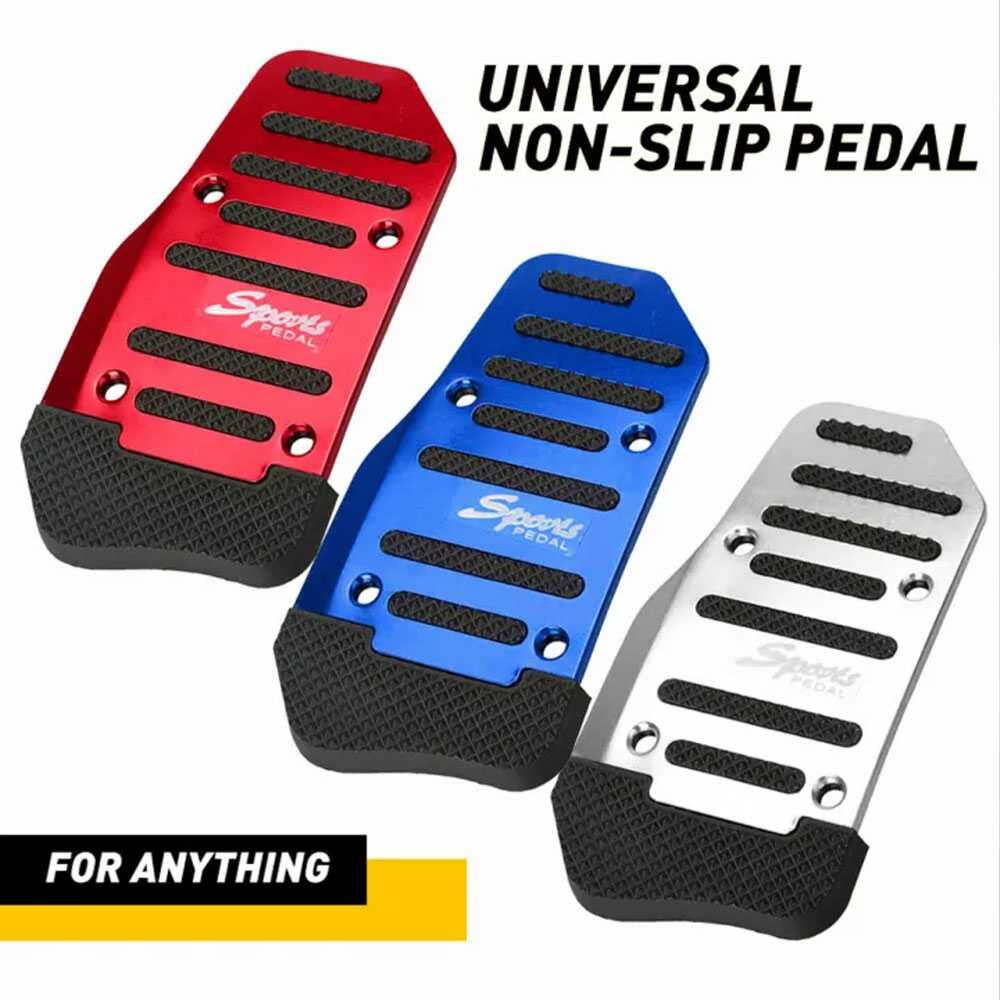 Cover Gas Rem Mobil Otomatis Foot Pedal Universal Cover Anti Slip Material Alumunium Karet Berkualitas