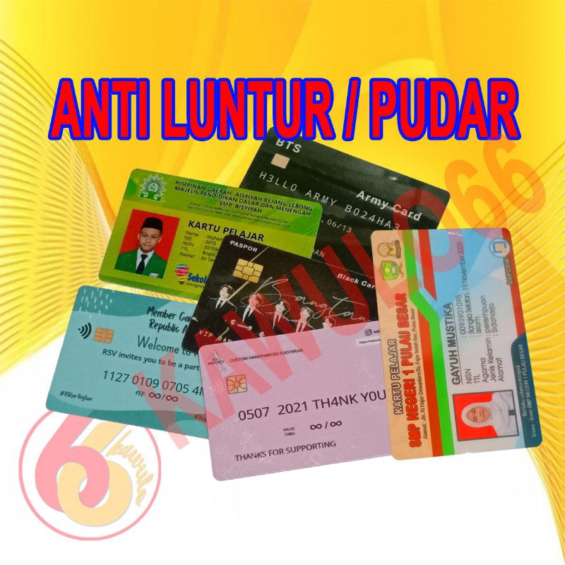 

ID CARD / MEMBER CARD /THAKYOU CARD / KARTU PELAJAR / KTA / ID BARCODE