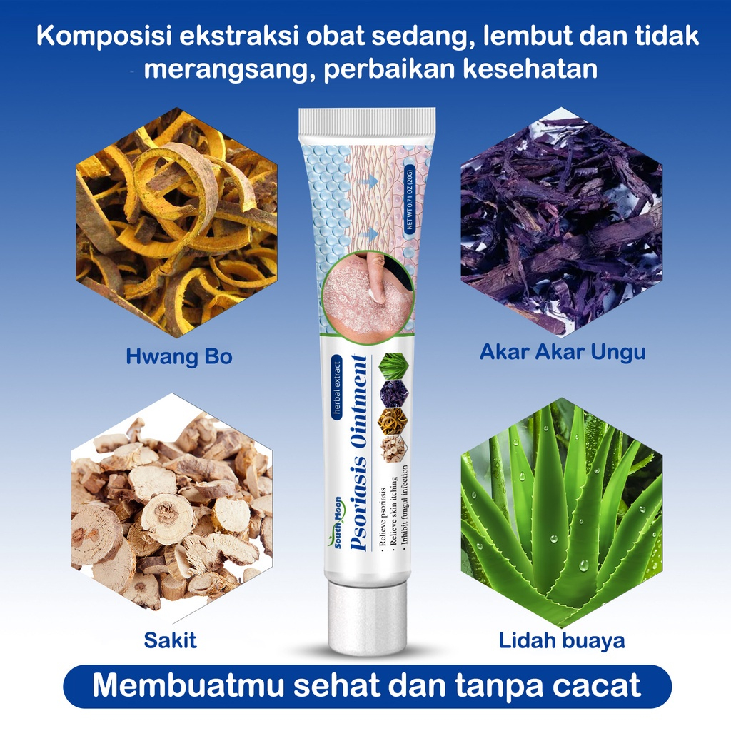 【100% ORIGINAL】[BPOM&amp;COD]Salep gatal Salep Eksim Salep kulit Krim psoriasis paling ampuh Kulit Kepala Psoriasis Tangan Tinea Kaki Bau