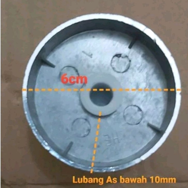 Puli / Puly Spin Pengering Mesin Dinamo Pengering Diameter As 10 mm