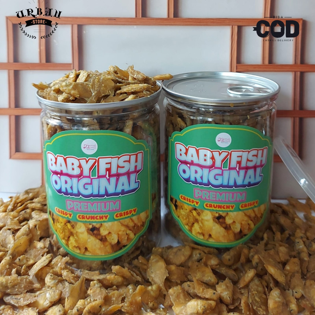 

Can - Snack Baby Fish Bumbu Asin Cemilan Ikan Crispy Original Kualitas Premium